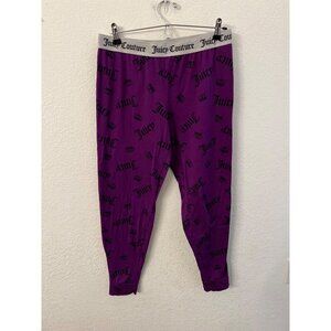 Juicy Couture purple pajamas pants women size medium